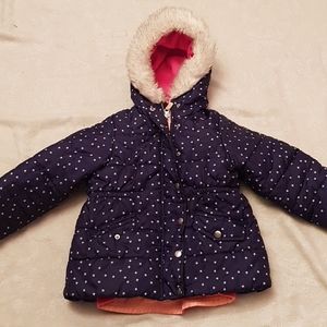 Carter's navy blue puffer coat